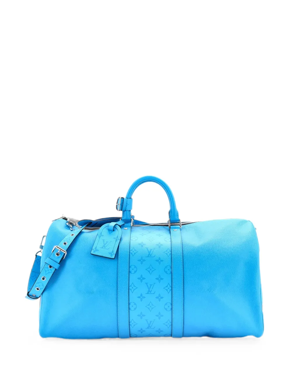 Louis Vuitton Pre-Owned Keepall Bandouliere Monogram Taigarama Reisetasche 50cm - Blau