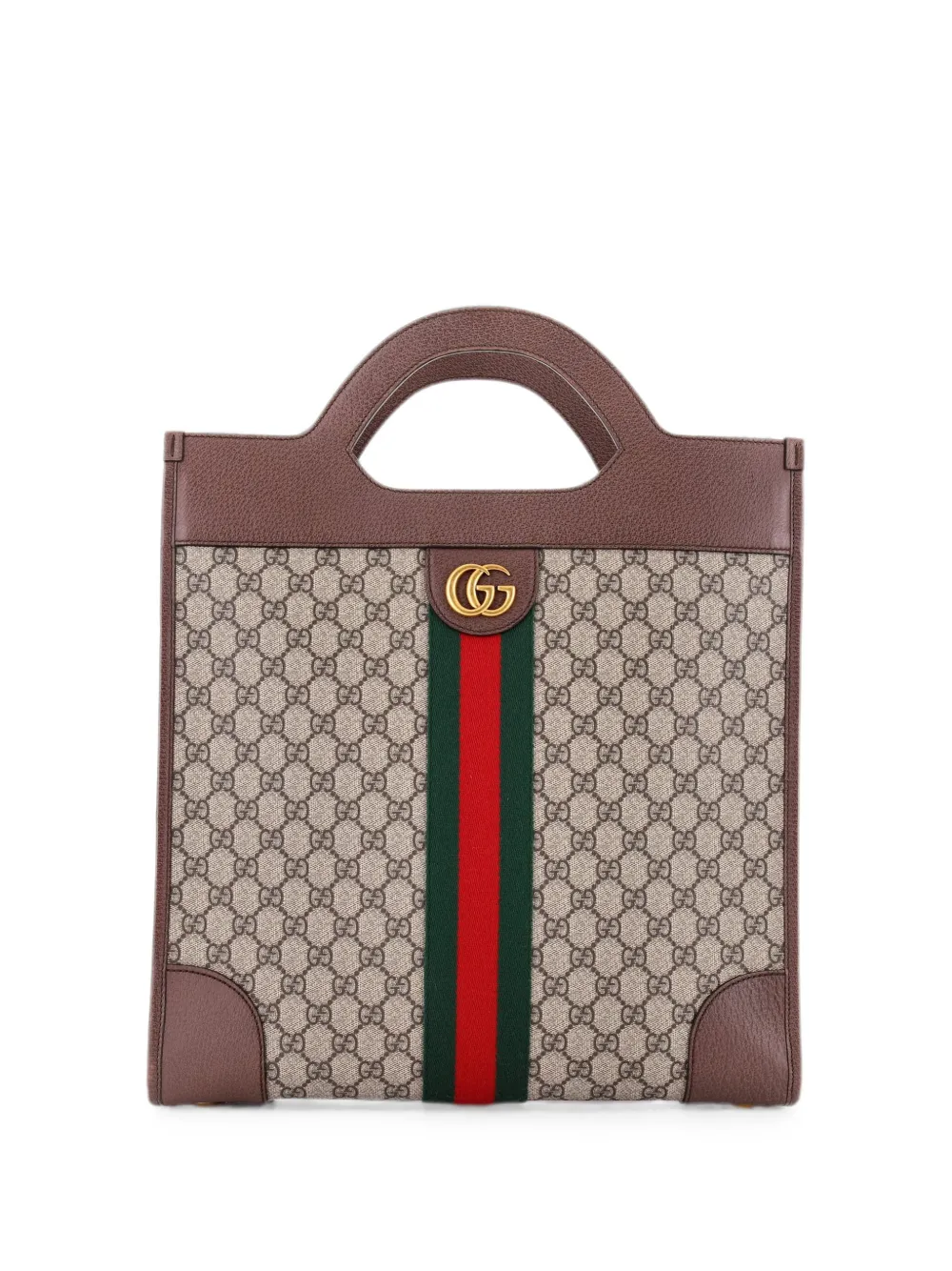 Gucci Pre-Owned Borsa tote Ophidia media con dettaglio cut-out - Marrone