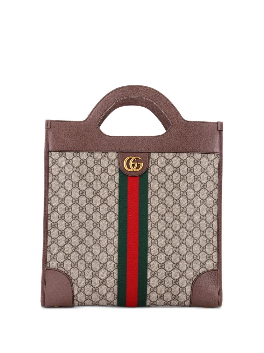 Gucci Pre-Owned Borsa tote Ophidia media con dettaglio cut-out - Marrone