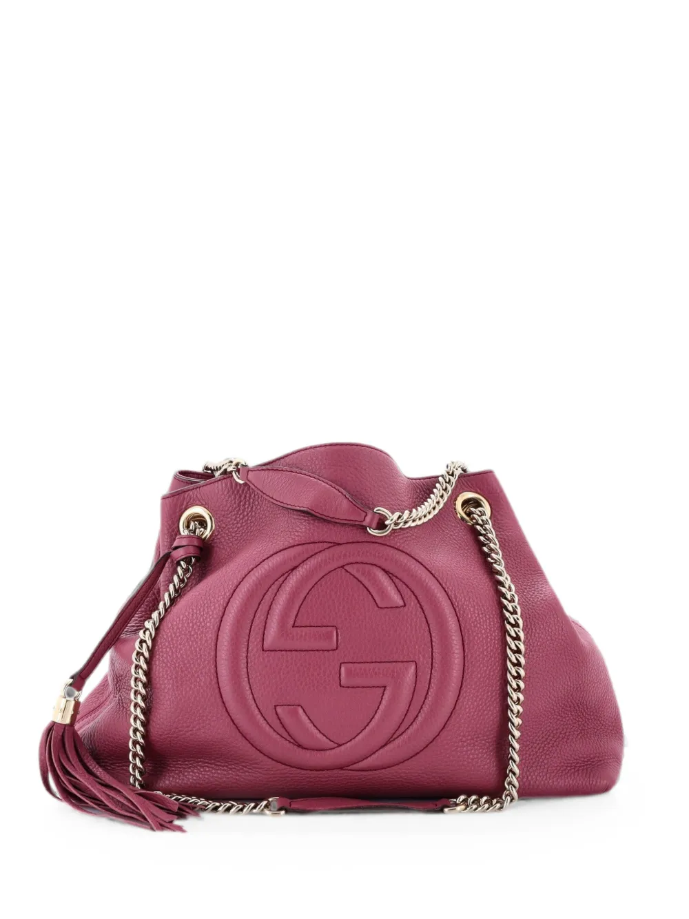 Gucci Pre-Owned Borsa a spalla Soho media in pelle con manici a catena - Rosa