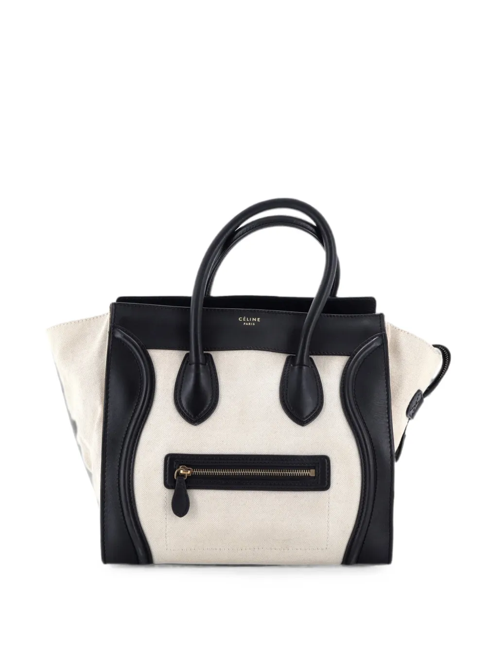 Celine Pre-Owned Borsa tote Luggage micro in tela e pelle - Toni neutri