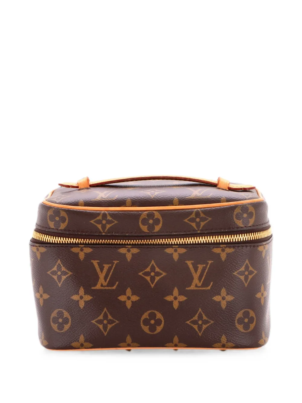 Louis Vuitton Pre-Owned Pouch Nice Vanity mini in tela con monogramma - Marrone