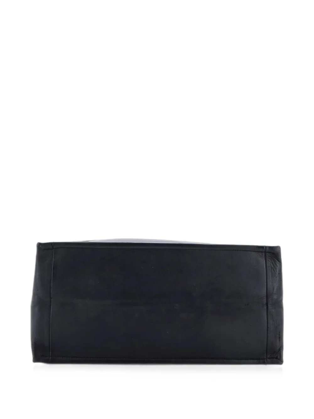 Dior Pre-owned Book Oblique Embossed Calfskin Medium Tote Bag in Black, view 4