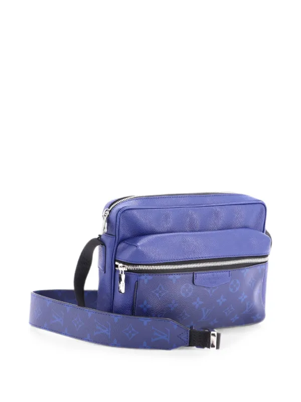 【美品】ルイヴィトン タイガラマ アウトドアメッセンジャー ショルダーバッグ 青 Louis Vuitton Pre-Owned アウトドア メッセンジャー モノグラム