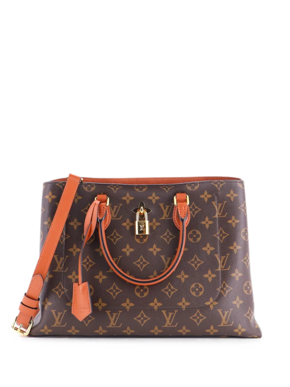 Louis Vuitton Pre-Owned Flower Monogram Canvas-Tote Bag - Braun