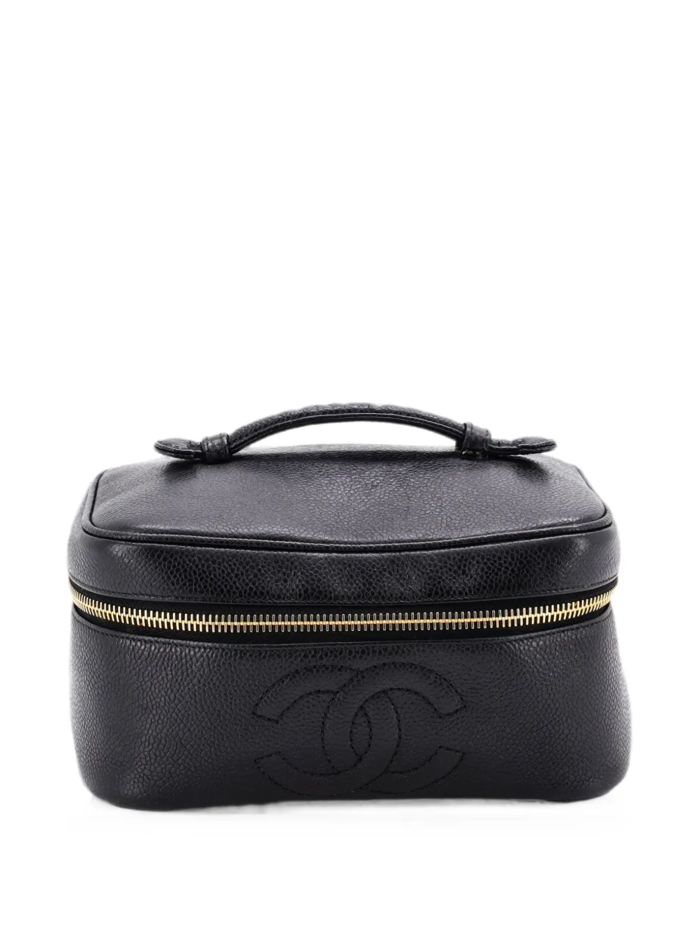 CHANEL Pre-Owned Timeless Cosmetic Case Caviar Small clutch bag - Black