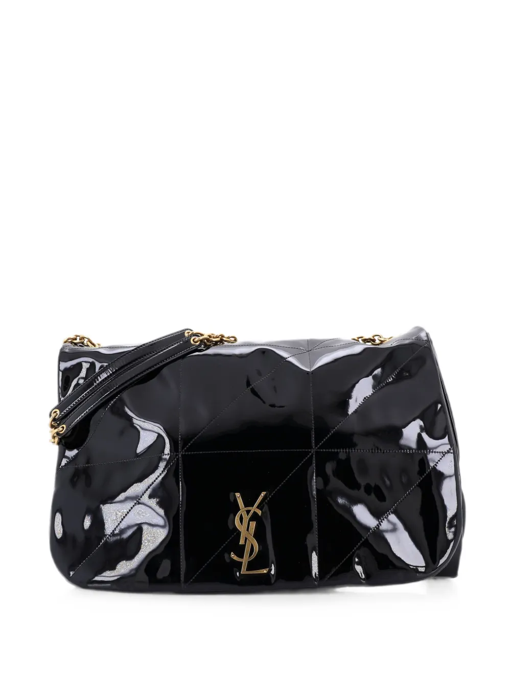 Saint Laurent Pre-Owned Borsa a spalla Jamie 4.3 grande lucida - Nero