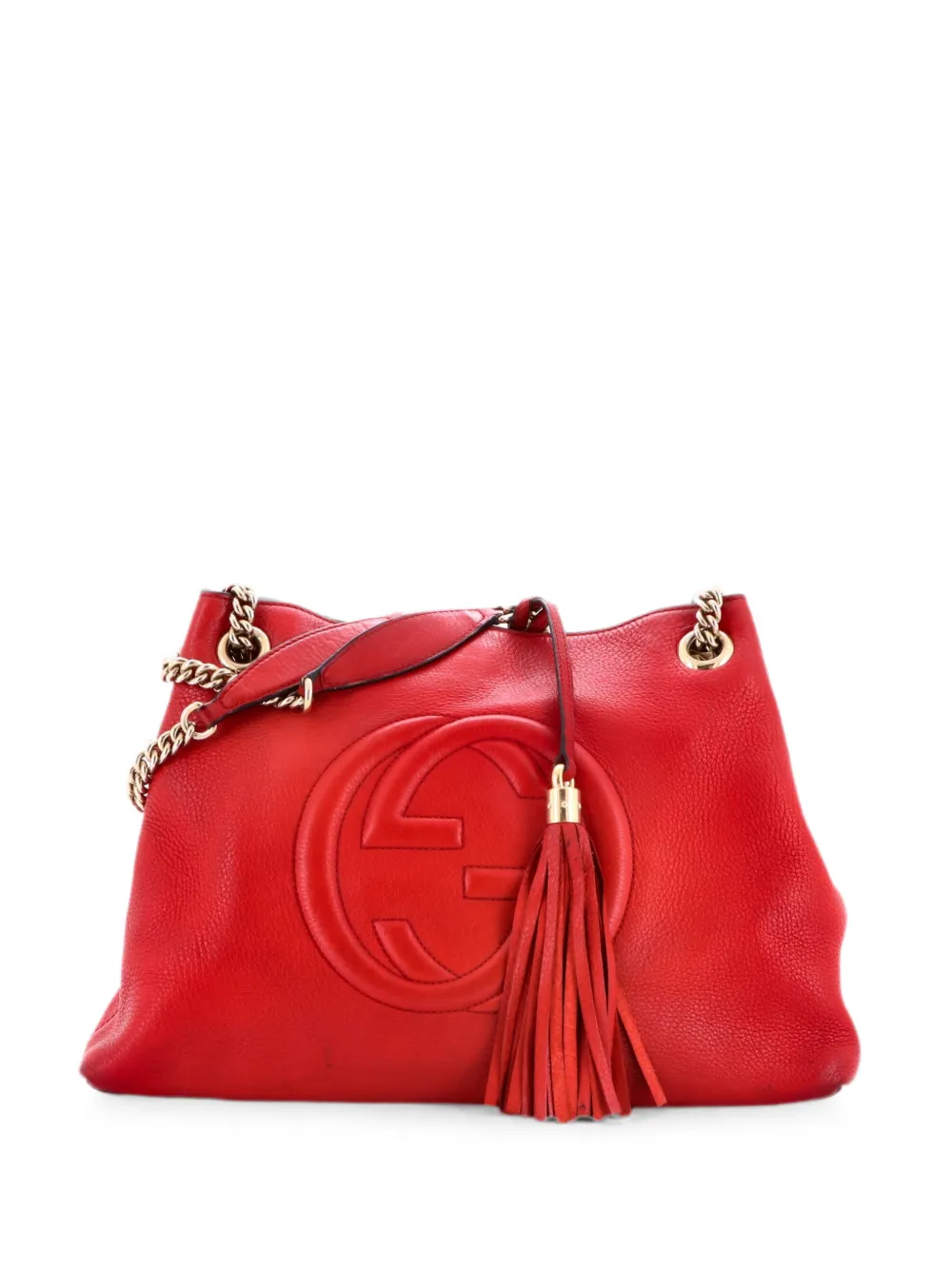 Gucci Pre-Owned Soho Chain Strap Leather Medium shoulder bag - Red