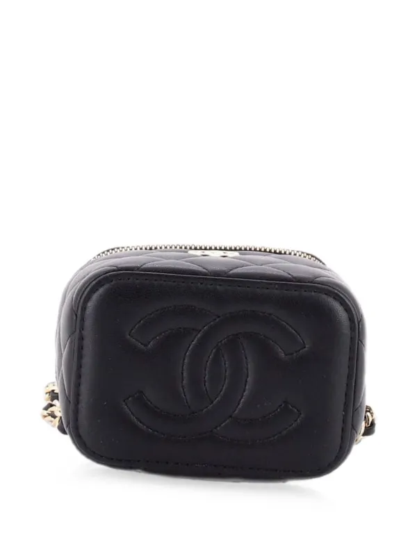 CHANEL Pre-Owned クラシック トップハンドル バニティケース ウィズ 