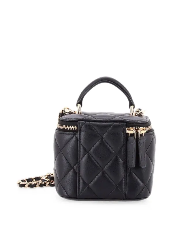 CHANEL Pre-Owned クラシック トップハンドル バニティケース ウィズ 
