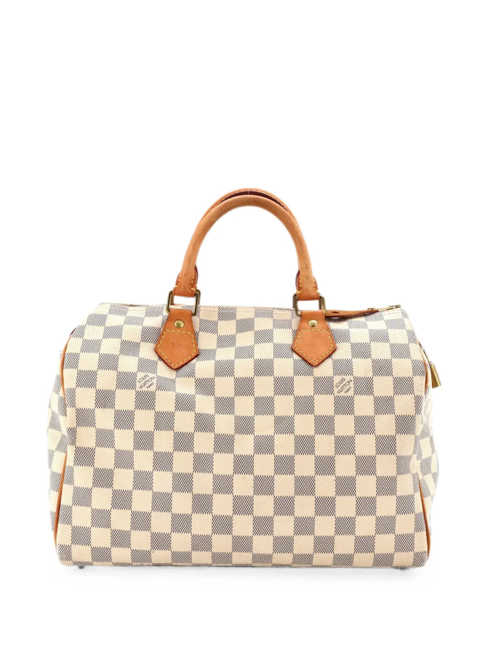 Louis Vuitton Pre-Owned Borsa a mano Speedy Damier 30 con tracolla - Bianco