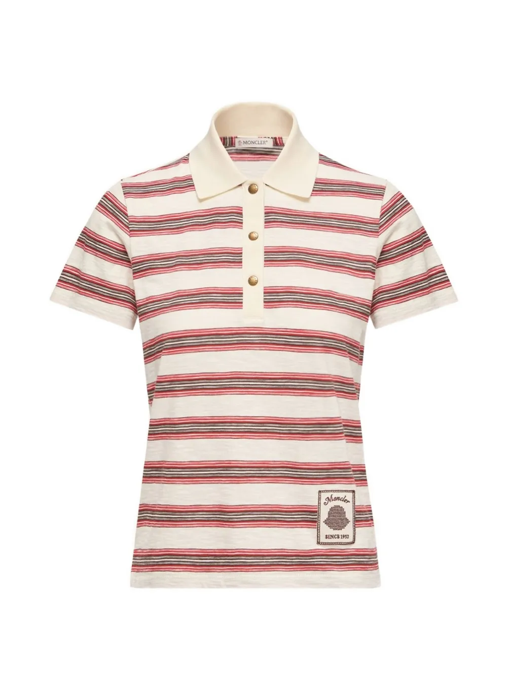 Moncler Gestreept poloshirt Wit