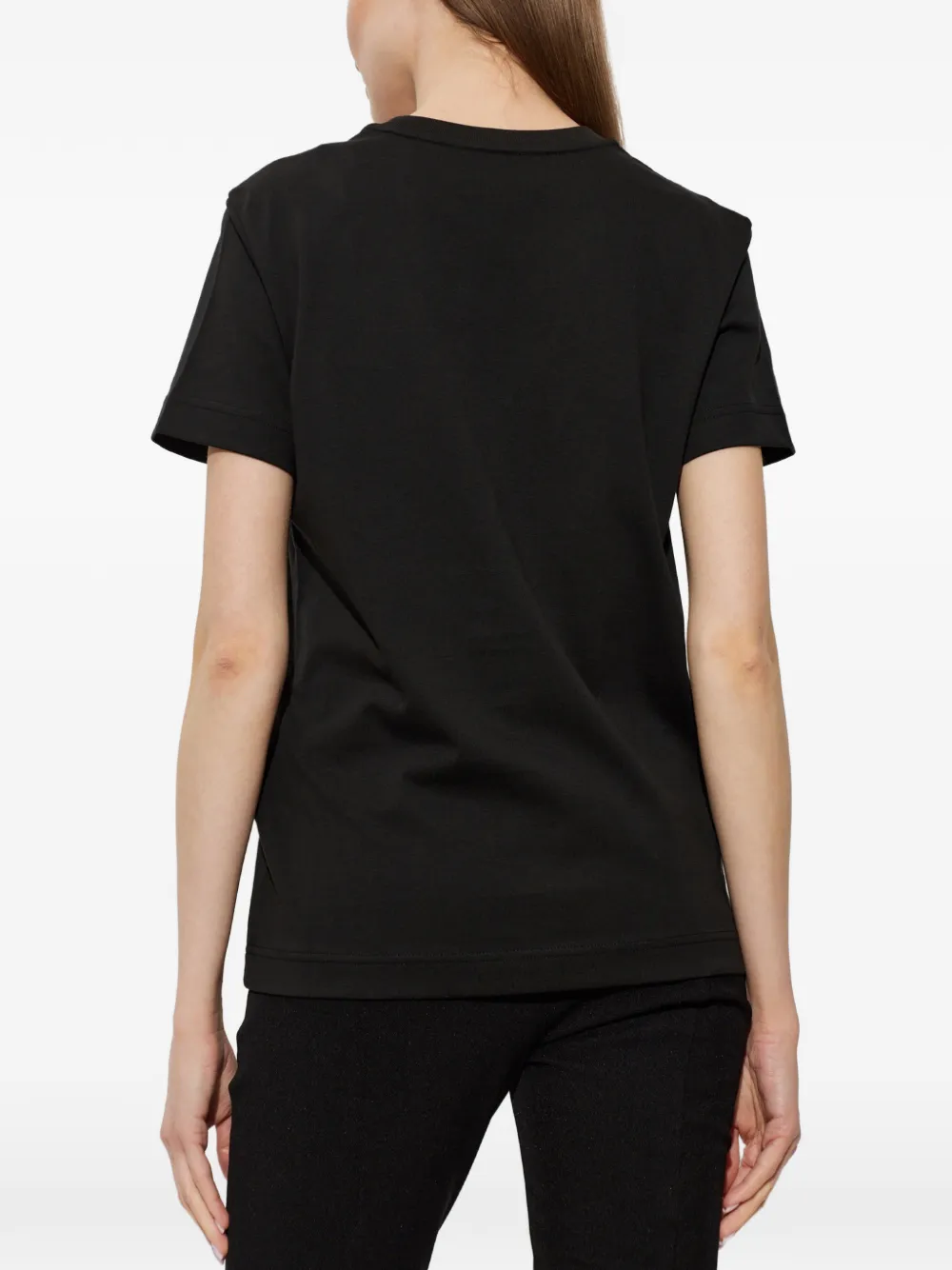 Moncler T-shirt met logopatch Zwart