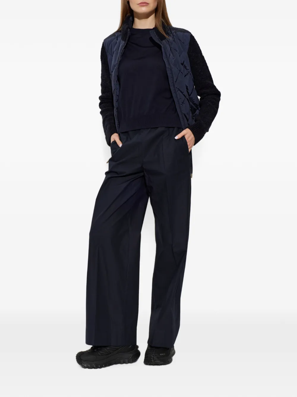 Moncler Jack met vlakken Blauw