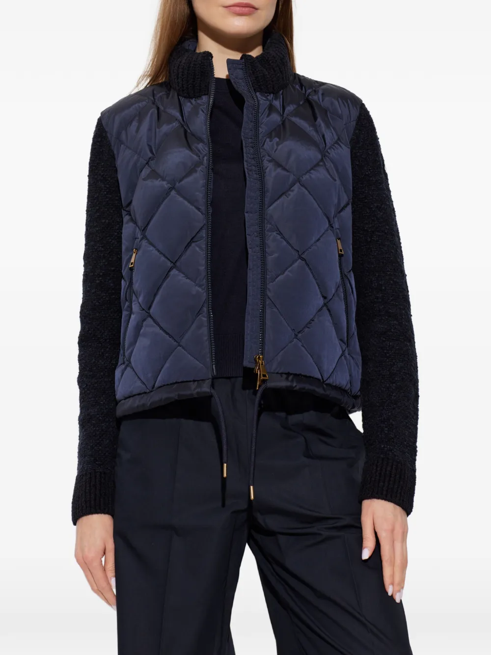 Moncler Jack met vlakken Blauw