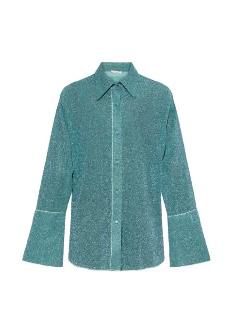 Oséree glitter-effect long-sleeve shirt
