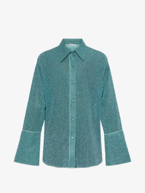 Oséree glitter-effect long-sleeve shirt
