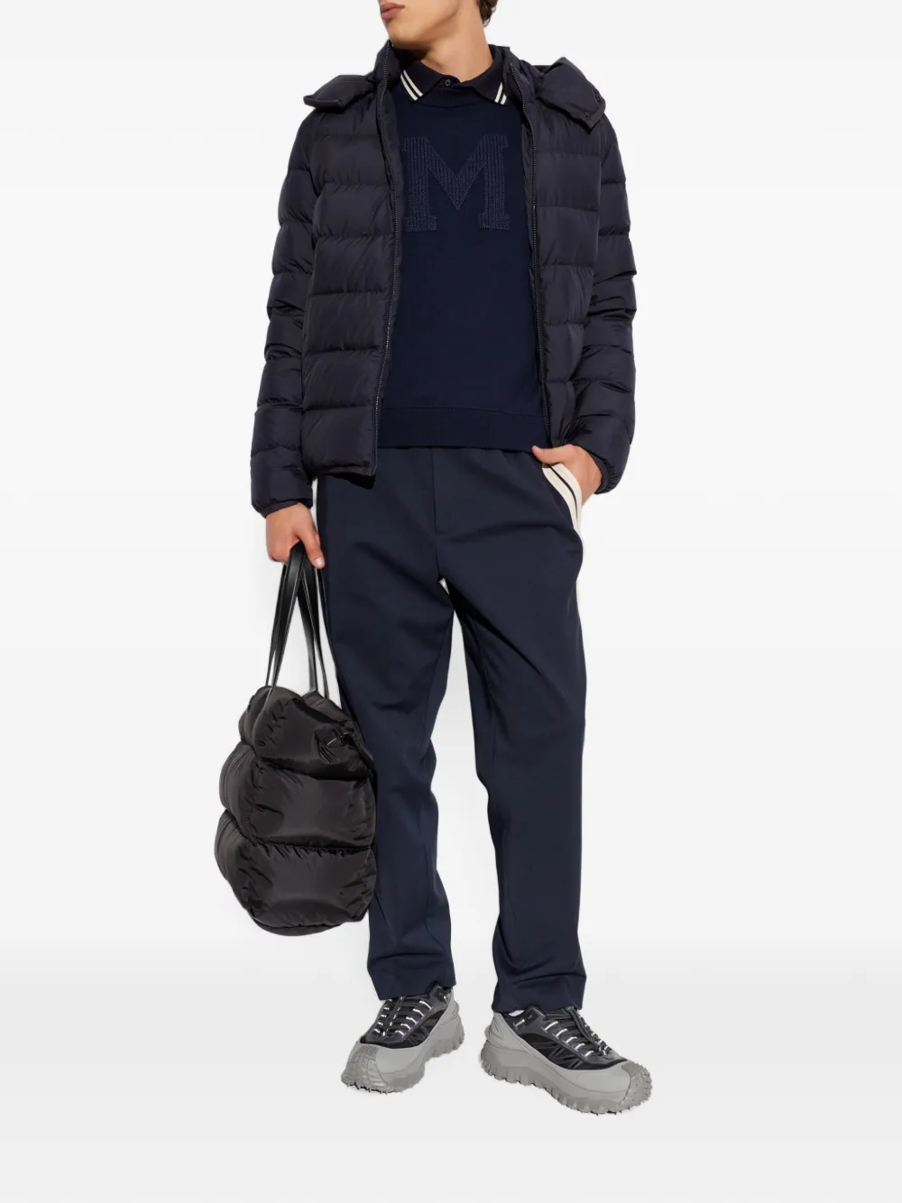 Moncler Sweater met logopatch Blauw