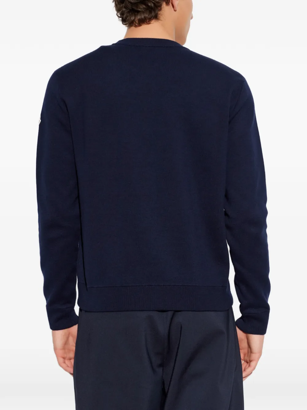 Moncler Sweater met logopatch Blauw