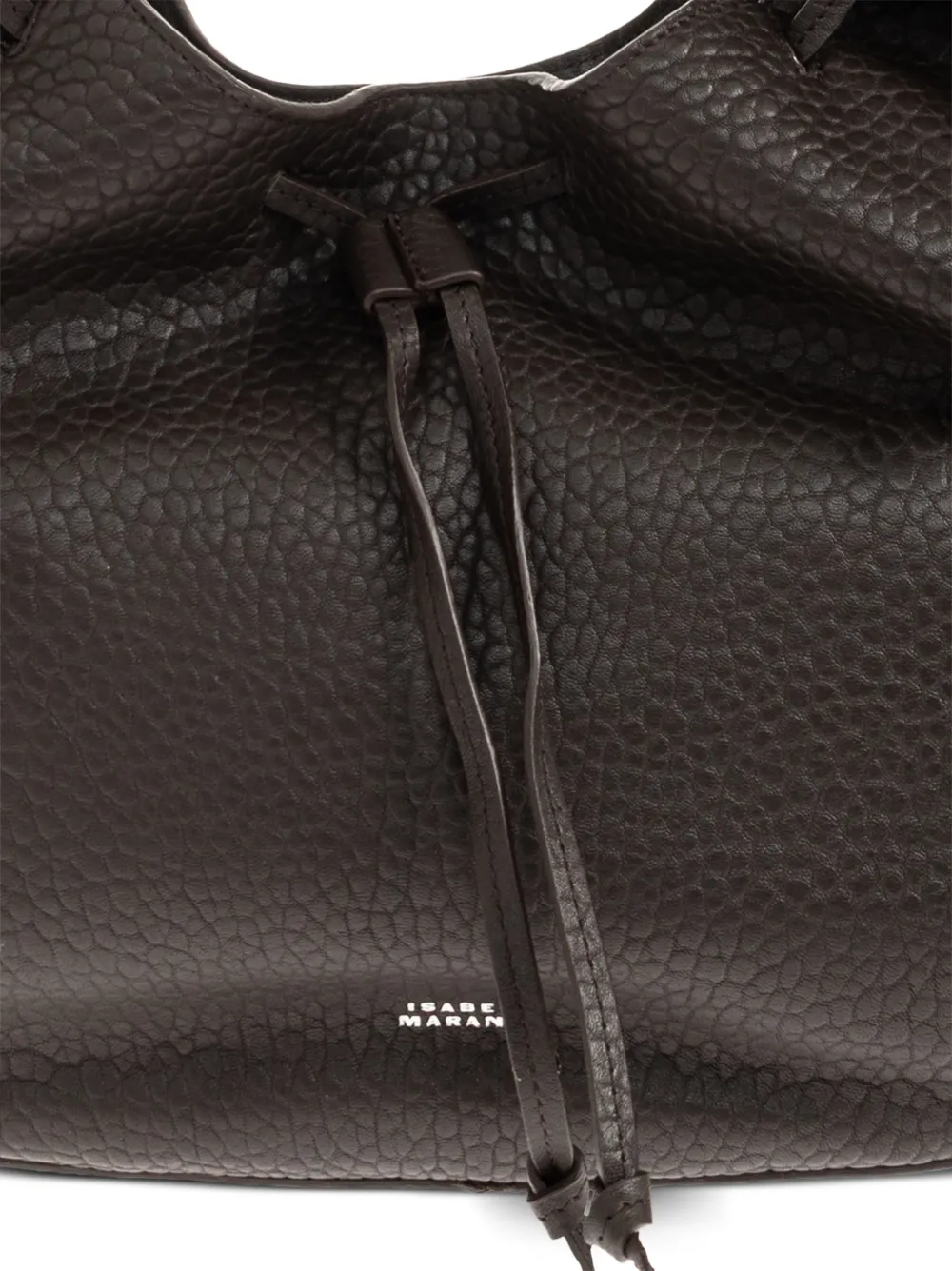 ISABEL MARANT Bolton Hobo leren schoudertas Bruin