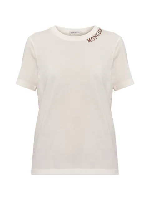 Moncler logo-embroidered T-shirt