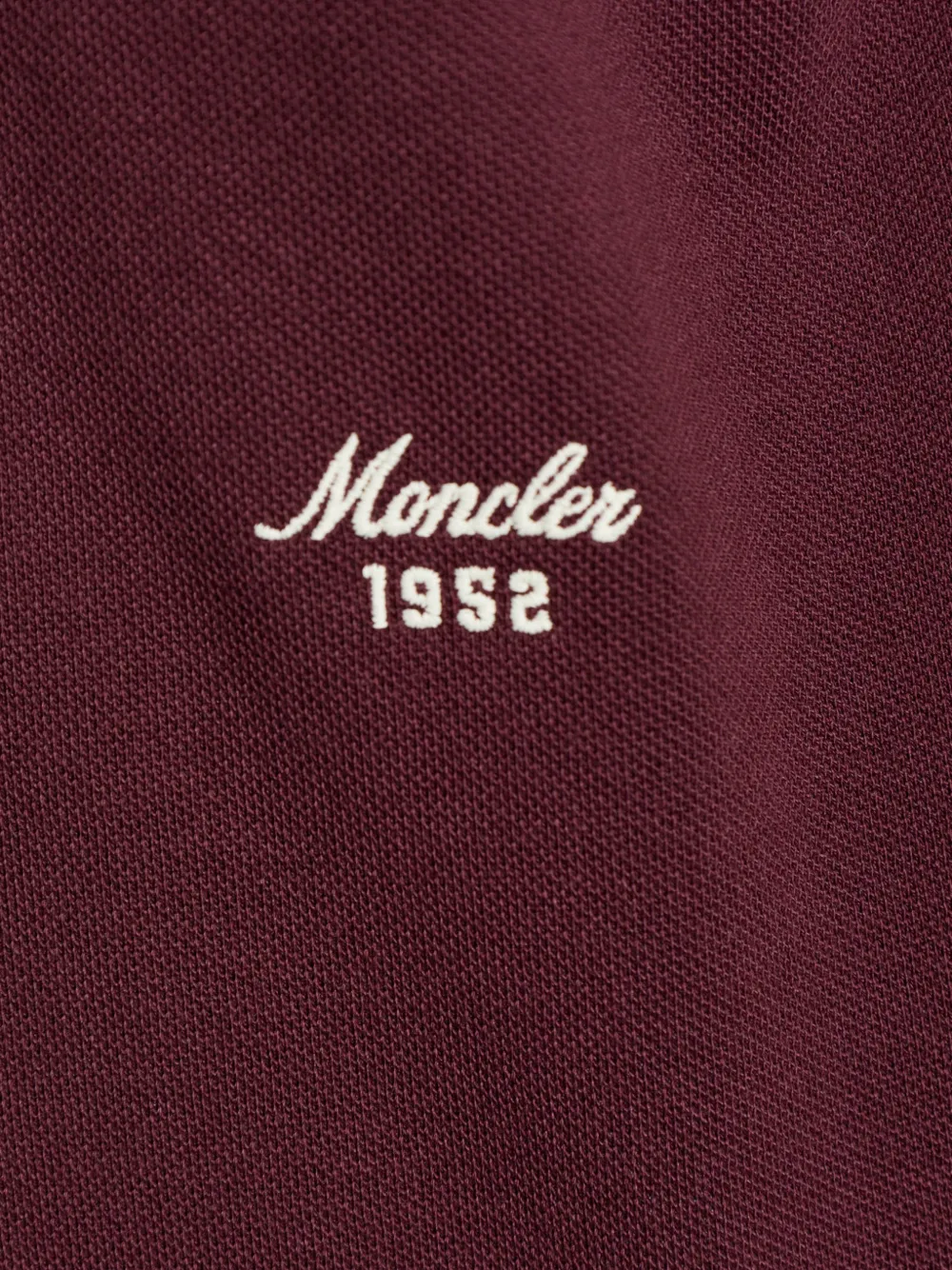 Moncler Poloshirt met gestreepte afwerking Rood
