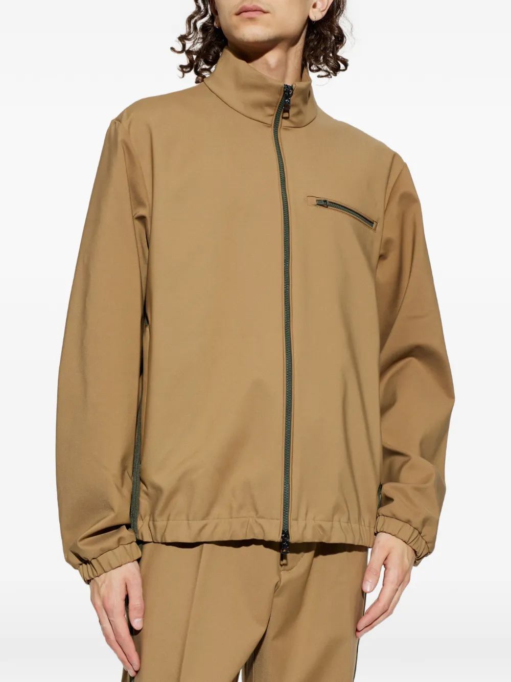 Moncler Fourioun jack met rits Beige