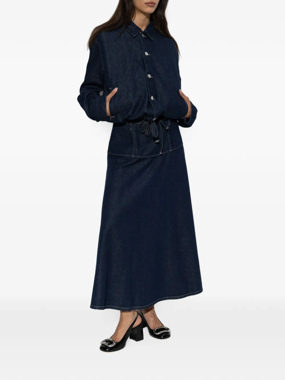 SAMSOE Sanana denim jack Blauw
