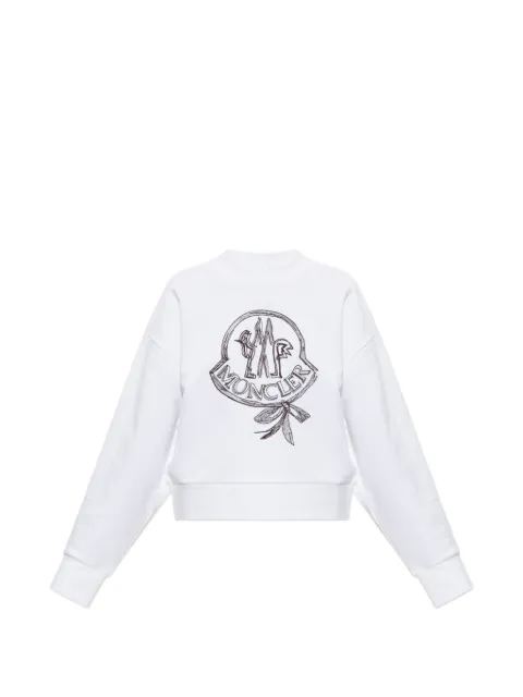 Moncler logo-embroidered long-sleeve sweatshirt