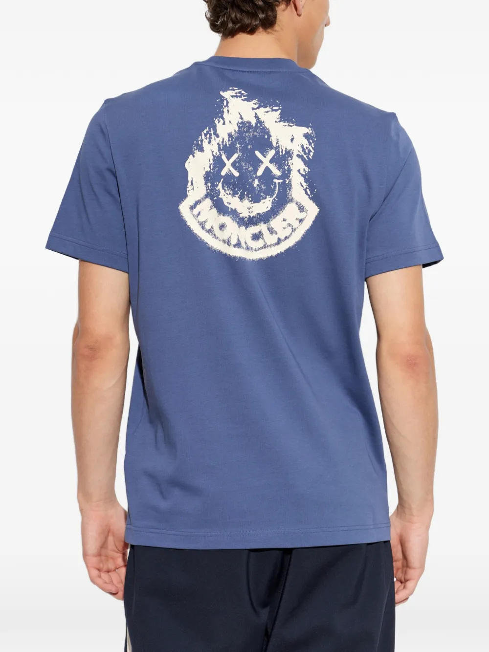 Moncler T-shirt met logopatch Blauw