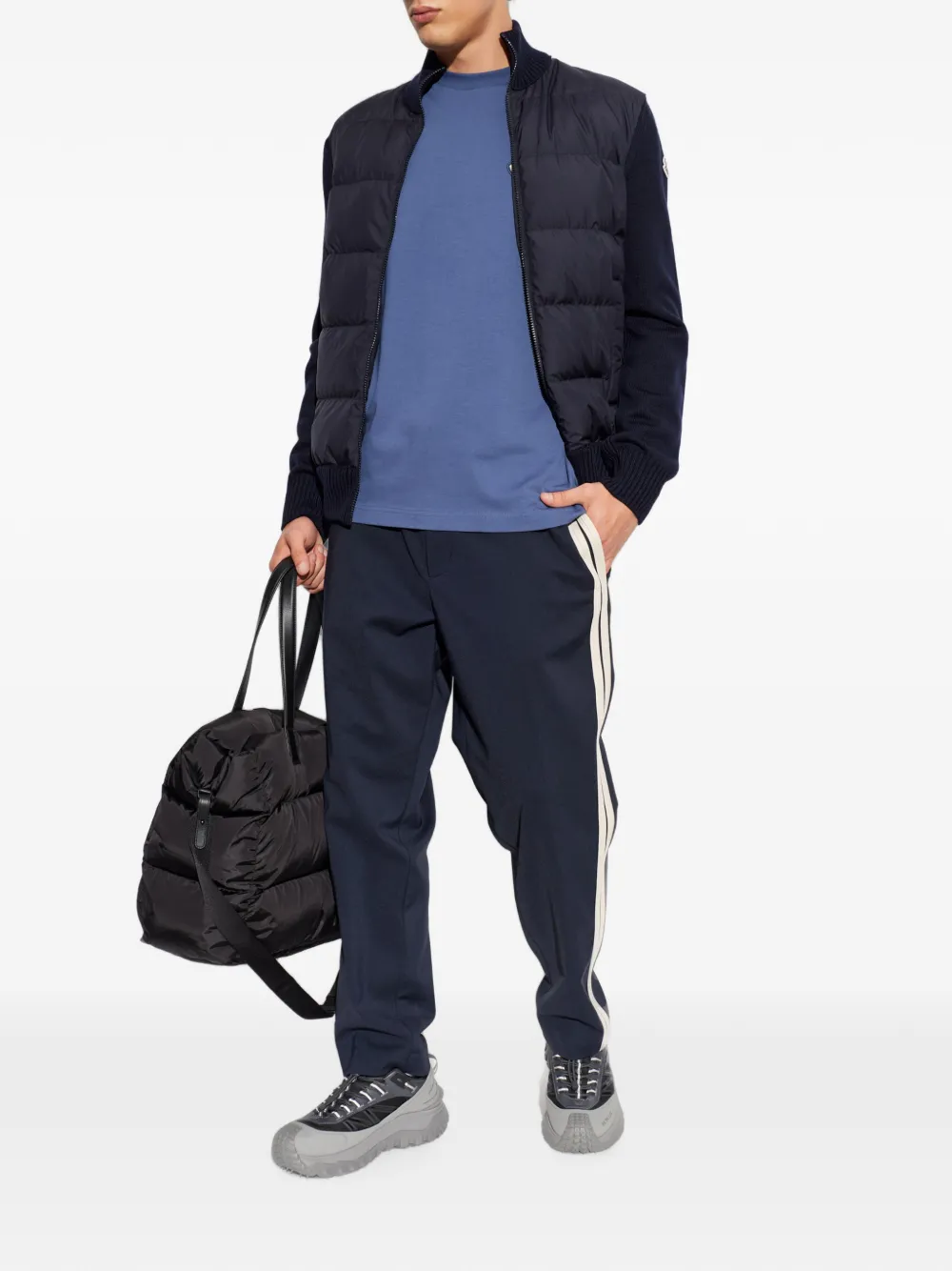 Moncler T-shirt met logopatch Blauw