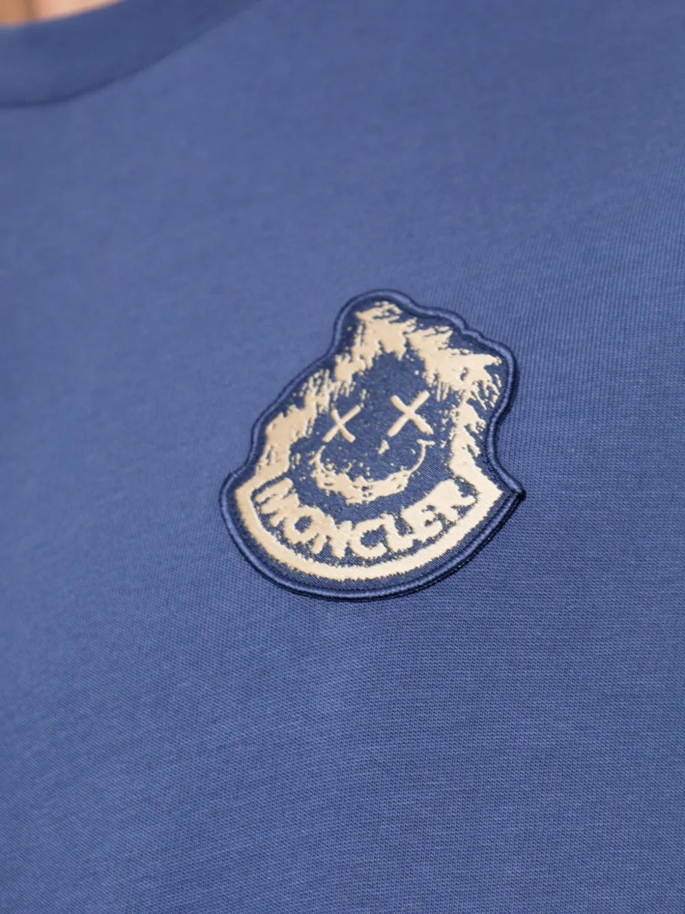 Moncler T-shirt met logopatch Blauw