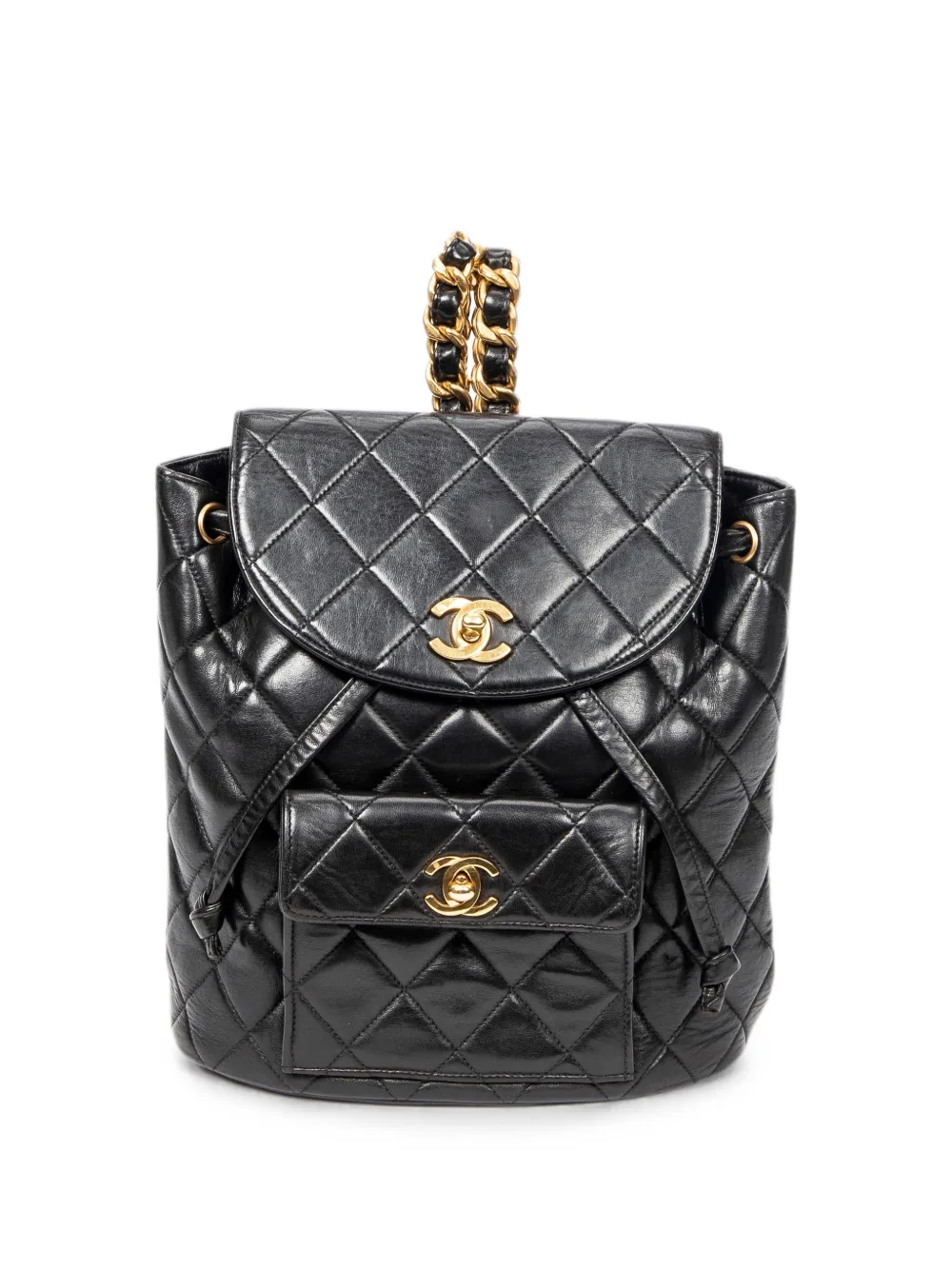 CHANEL Pre-Owned 96-97 quilted CC turn-lock backpack - Nero