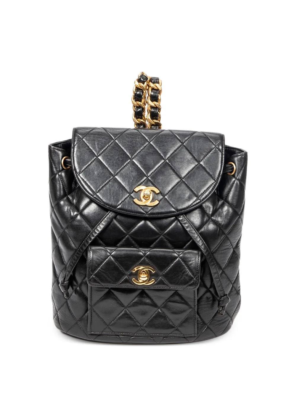 CHANEL Pre-Owned 96-97 quilted CC turn-lock backpack - Nero