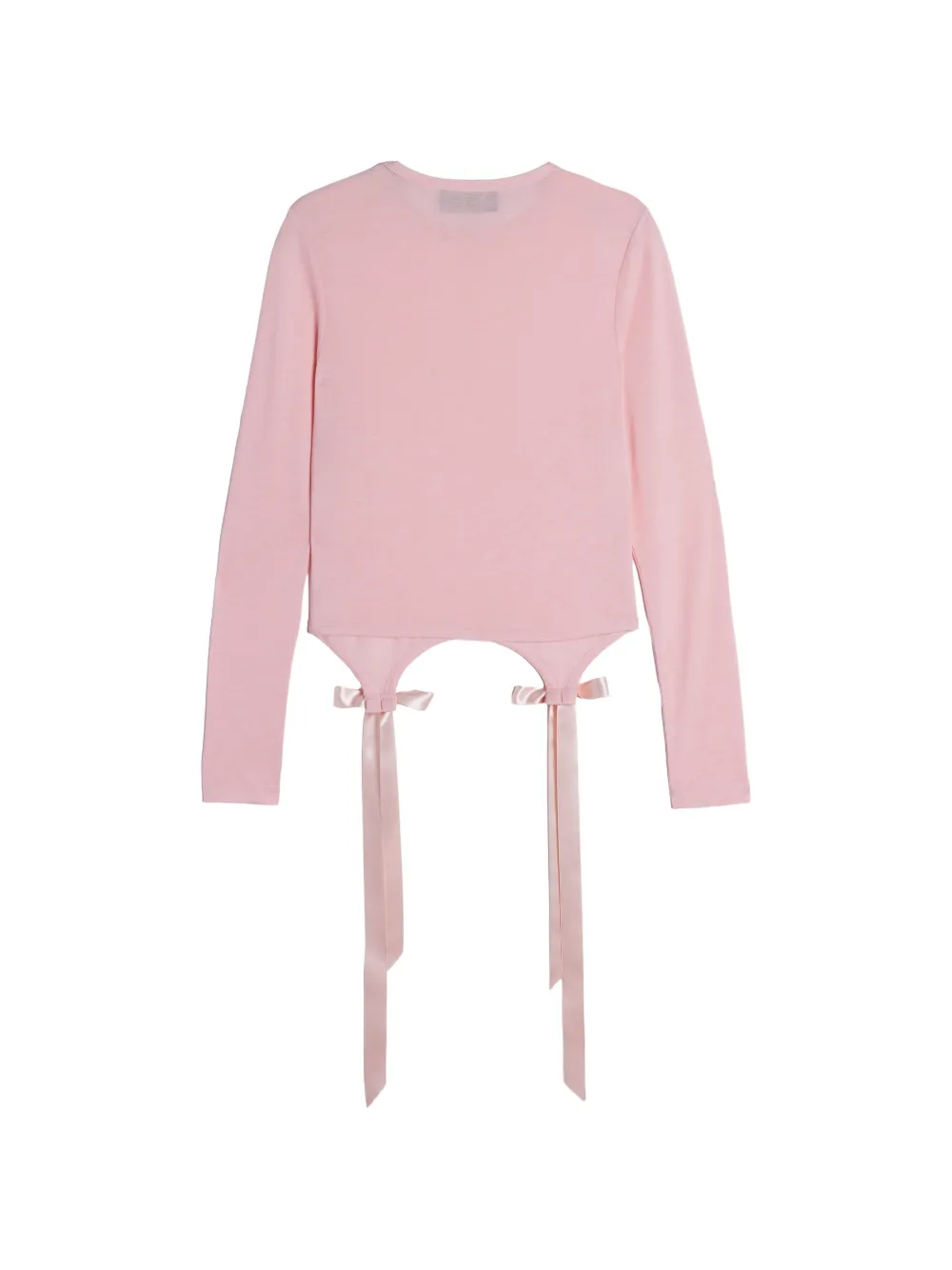 Simone Rocha T-shirt met strikdetail en lange mouwen Roze