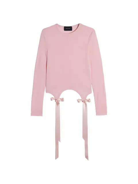 Simone Rocha bow-detail long-sleeve T-shirt