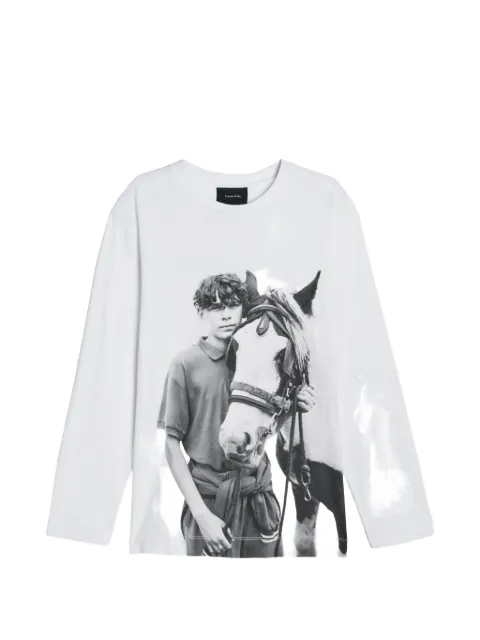Simone Rocha langærmet T-shirt med grafisk tryk
