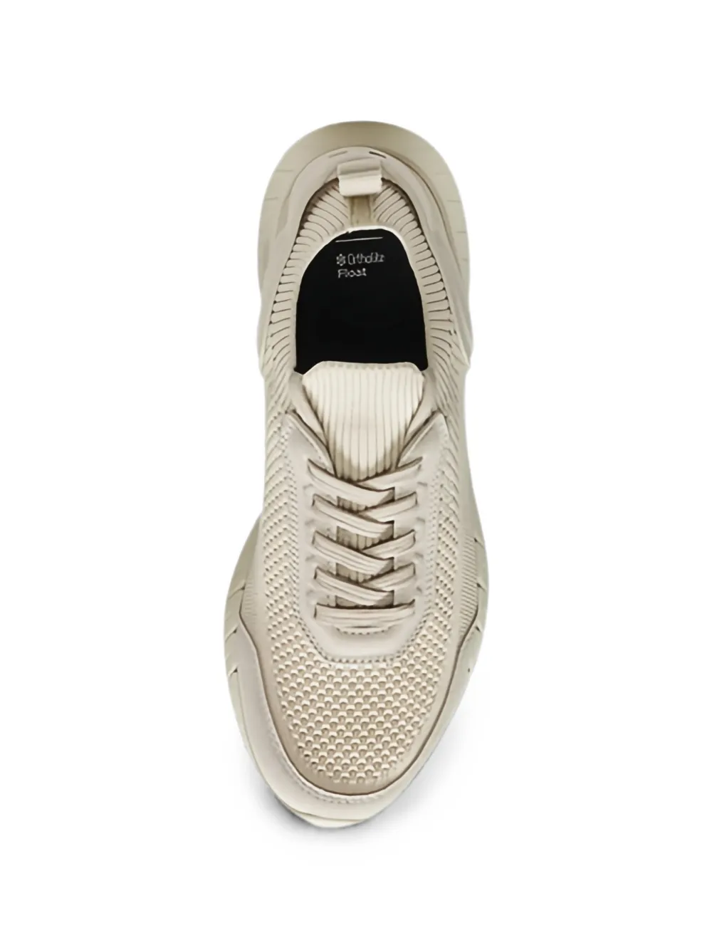 BOSS low-top panelled sneakers Beige