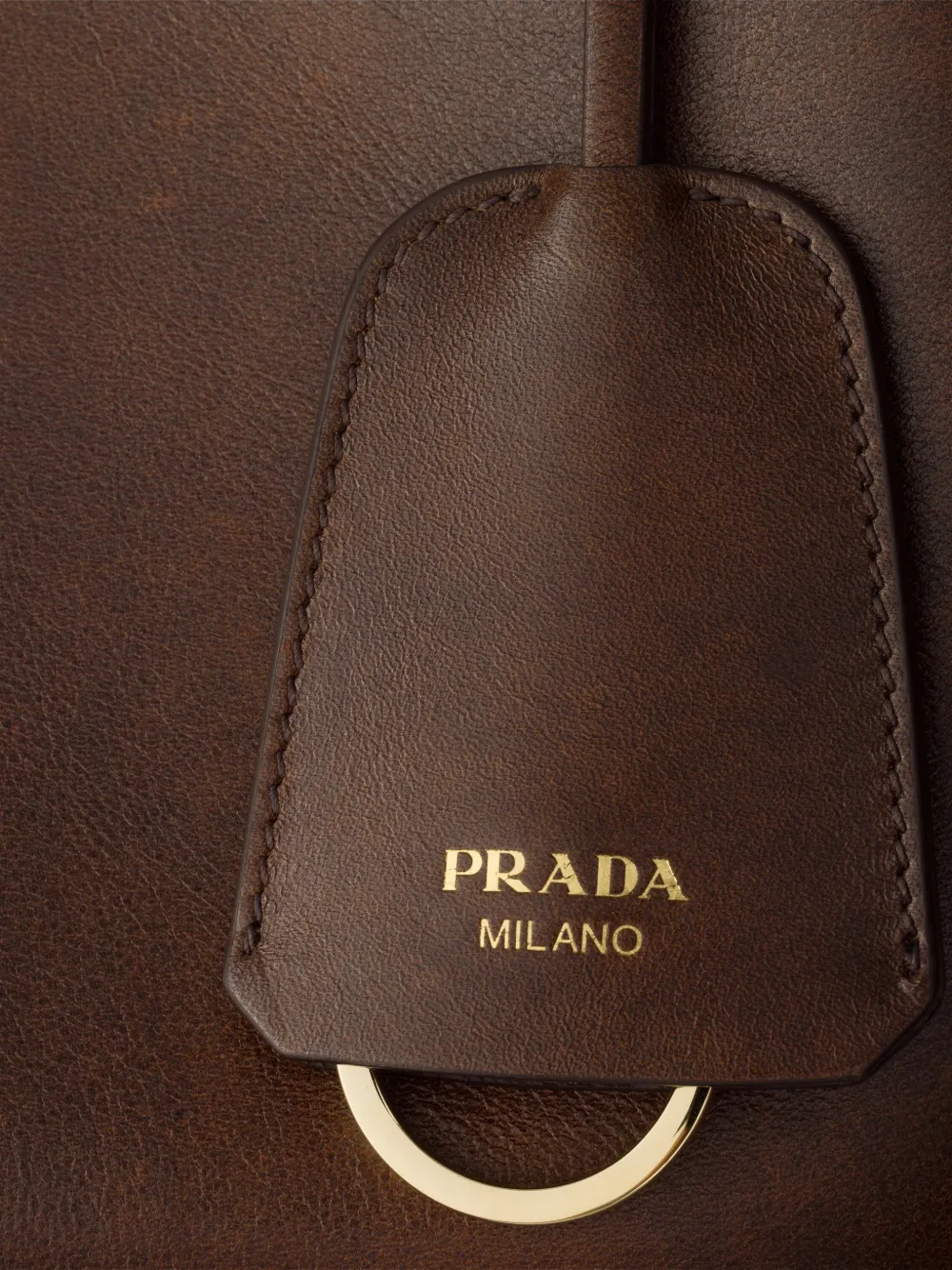 Prada Medium Boogie leren tas Bruin