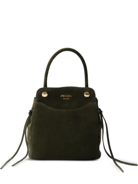 Prada Carry mini suede handbag