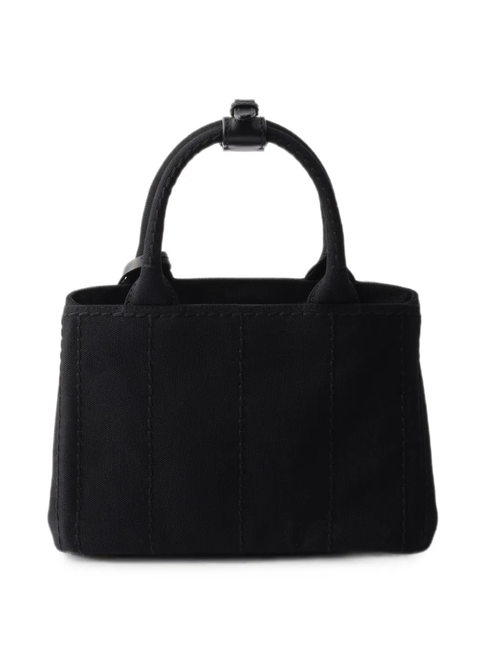 Prada Jardinière katoenen canvas mini-tas Zwart