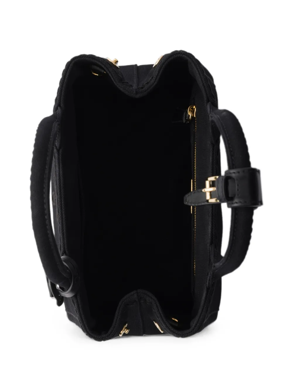 Prada Jardinière katoenen canvas mini-tas Zwart