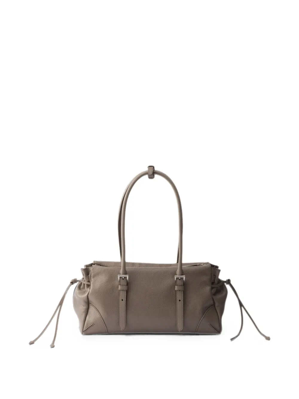 Prada Medium Bonnie leren shopper Grijs