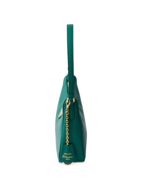 Prada Re-Edition 2005 Saffiano Leather mini-bag | Green | FARFETCH