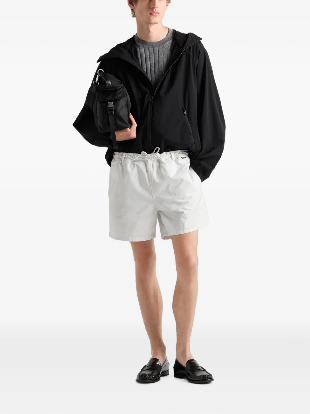 Prada Re-Nylon donsjack Zwart