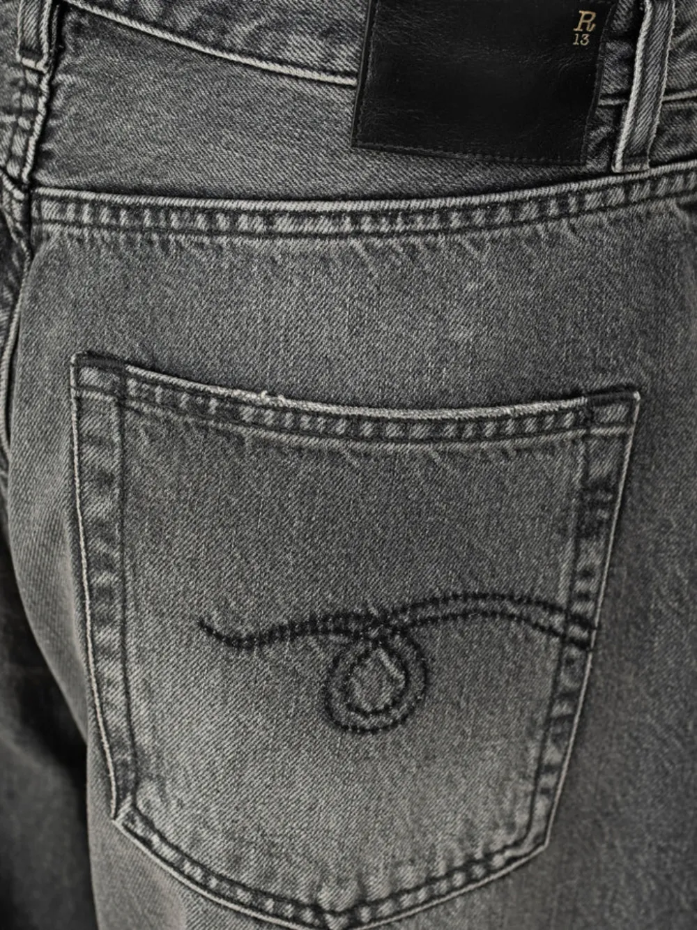 R13 D'Arcy ruimvallende jeans Grijs