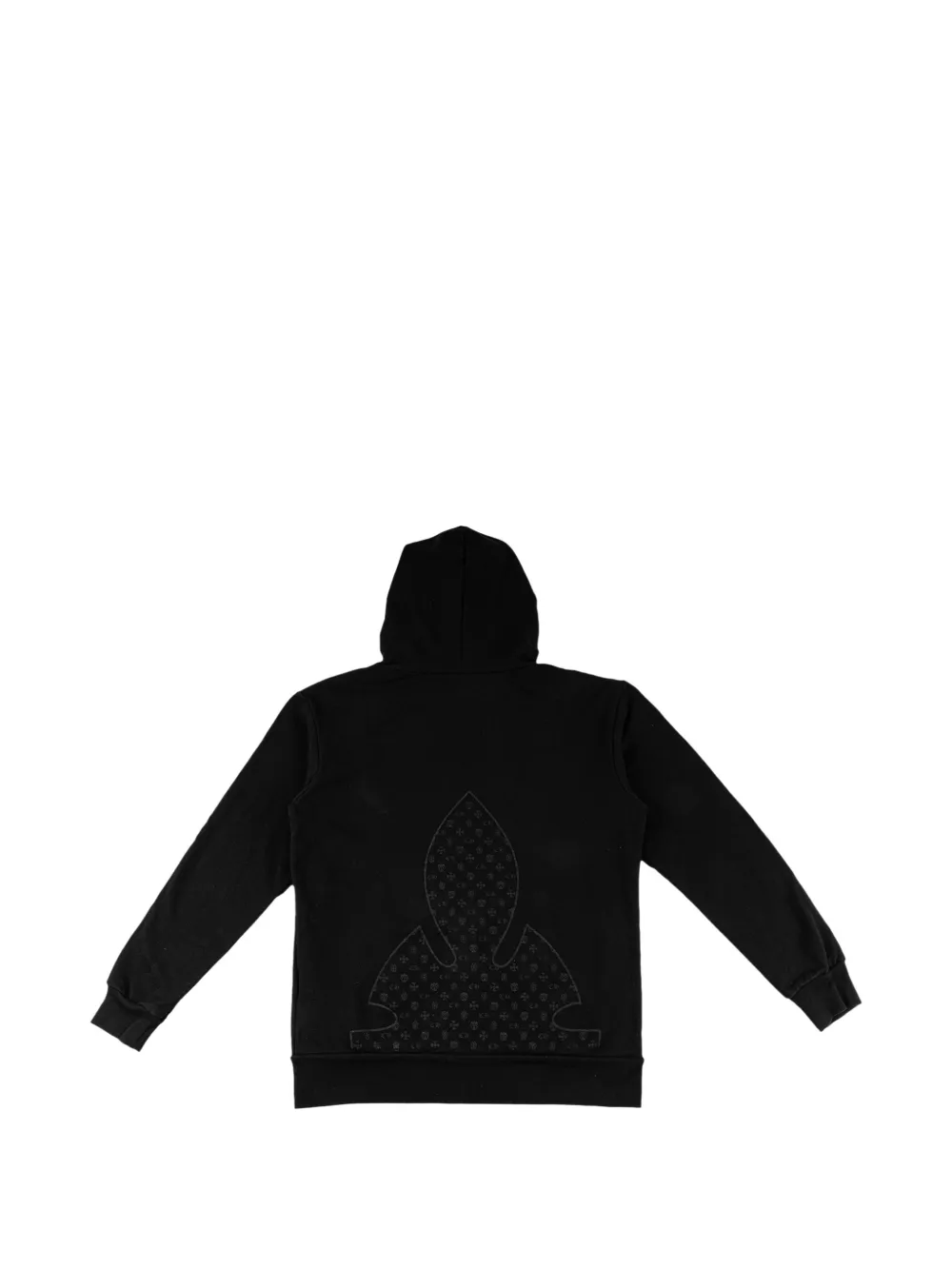 Chrome Hearts Fleur logo-print hoodie Zwart