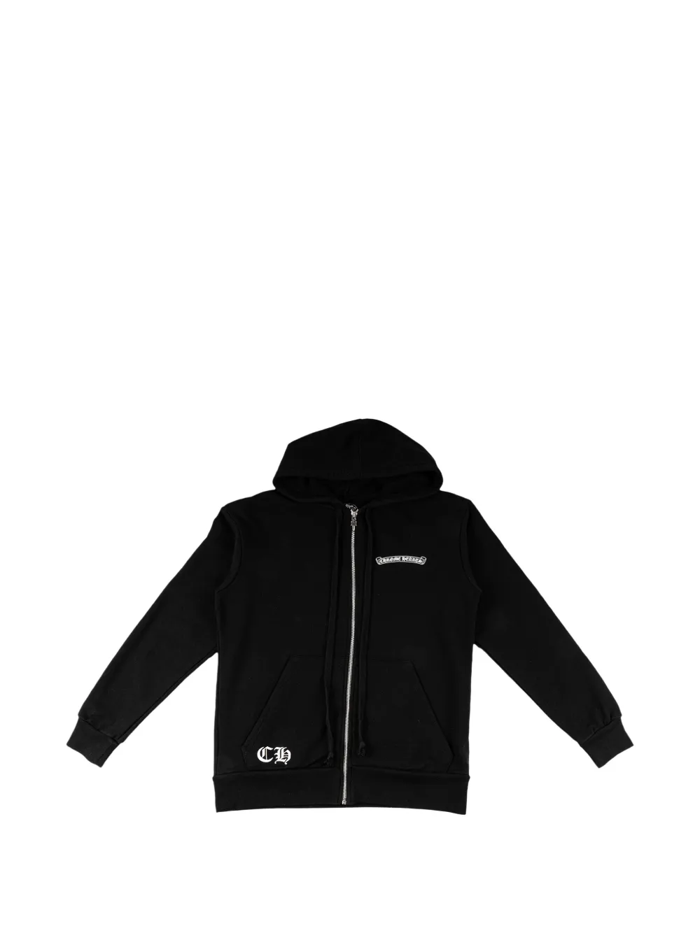 Chrome Hearts Fleur logo-print hoodie - Schwarz