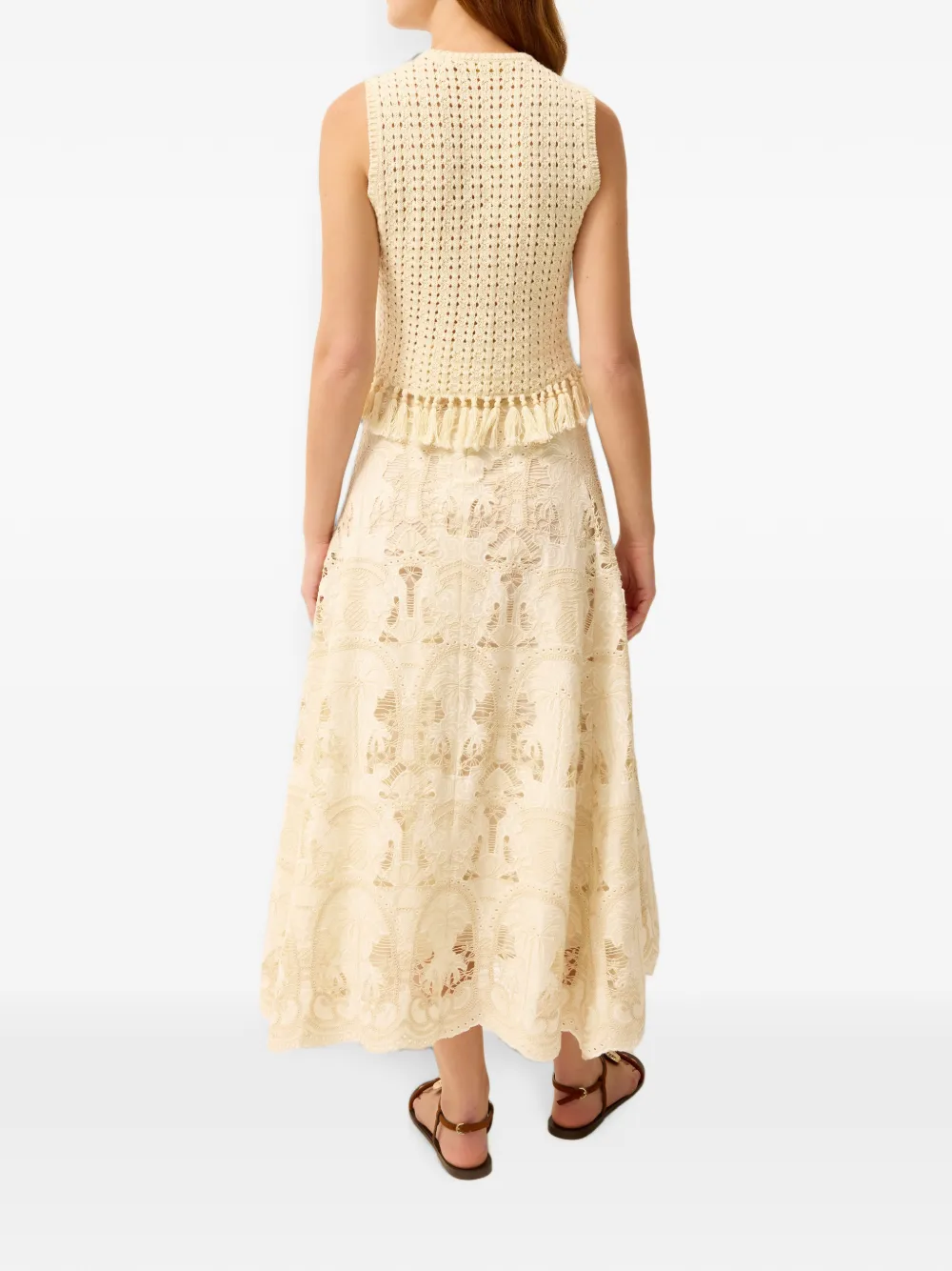 Marie Oliver Emryn midi-rok Beige