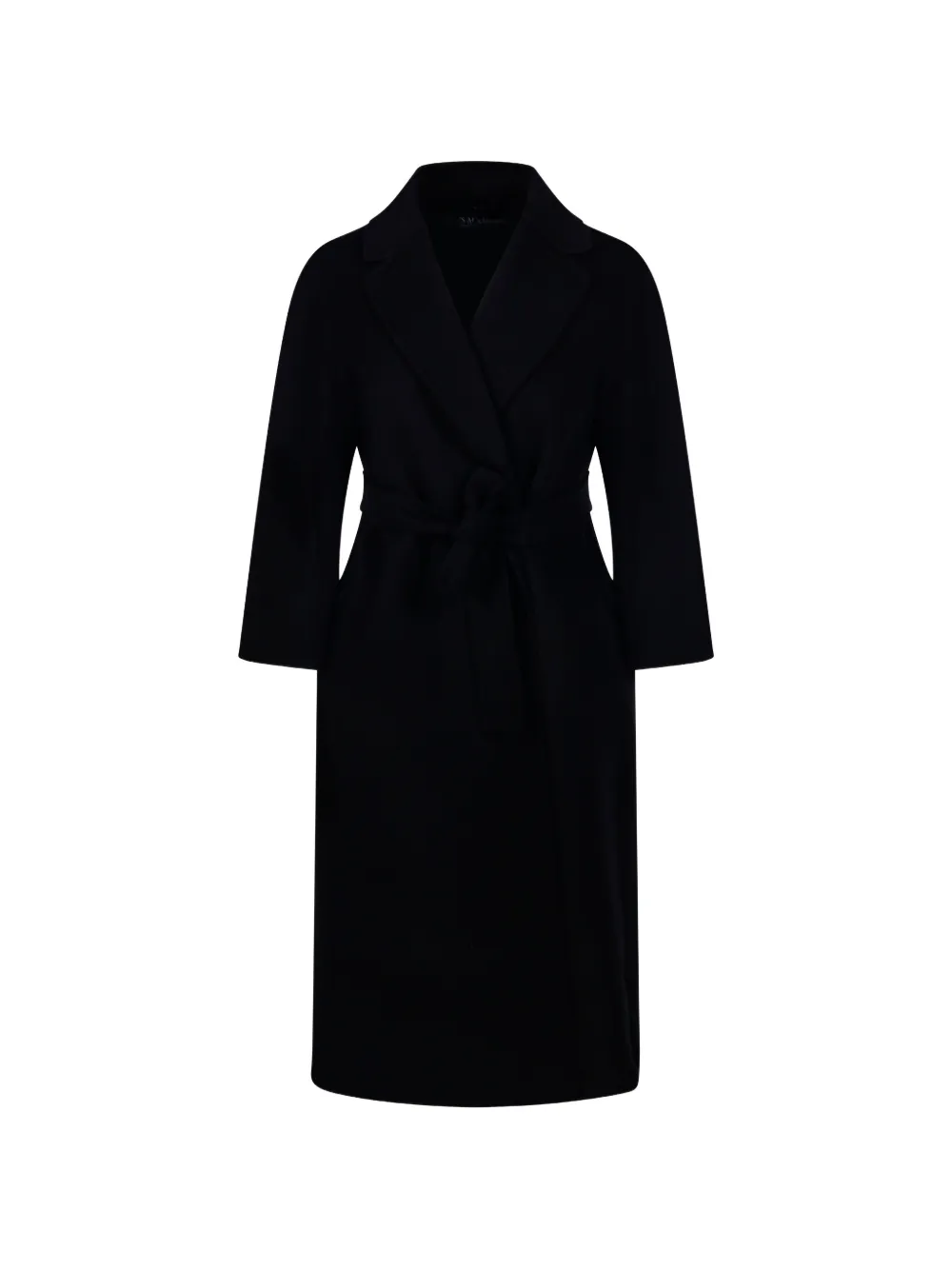 'S Max Mara belted wrap-front coat - Nero